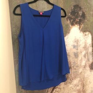 Vince Camuto Blue V-Neck